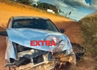 Caminhoneiro causa acidente na Terceiro Eixo, foge da PM em alta velocidade e acaba preso em Cerejeiras
