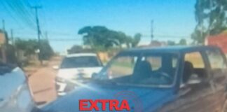 Colisão traseira deixa prejuízos materiais no bairro Bela Vista em Vilhena