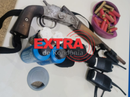 PM vai averiguar ocorrência de drogas e descobre arma, munições e cachorro em situação de maus-tratos em Vilhena