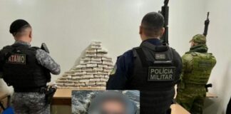 Filho de empresário de Cerejeiras é preso com mais de 65 kg de maconha na região de Rolim de Moura