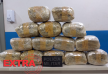 Funcionário de empresa de ônibus desconfia de malas e PM apreende mais de 15 kg de maconha na rodoviária de Vilhena