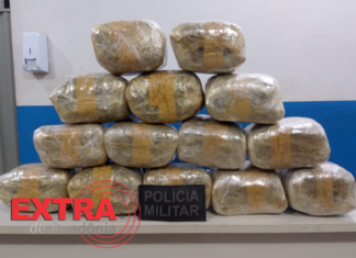 Funcionário de empresa de ônibus desconfia de malas e PM apreende mais de 15 kg de maconha na rodoviária de Vilhena