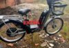Bicicleta elétrica abandonada em terreno baldio é localizada pela Polícia Militar em Vilhena