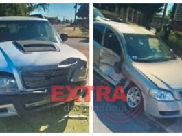 Motorista sem habilitação se envolve em acidente no Centro de Vilhena