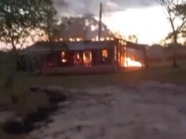 VÍDEO: homem é detido após incendiar residência na zona rural de Vilhena