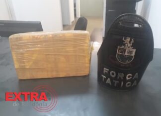 Força Tática apreende tablete de maconha encontrada às margens de rodovia em Colorado