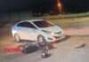 Motociclista fica ferido após colisão com carro em cruzamento em Vilhena