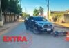 Conversão à esquerda provoca colisão entre caminhonete e motocicleta no Jardim Eldorado em Vilhena