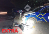 Motocicleta com restrição por estelionato é recuperada e condutor embriagado é preso após atingir viatura da PM em Santa Luzia do Oeste