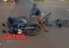 Ciclista com sinais de embriaguez se envolve em acidente com motociclista em Vilhena