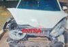 Motorista se atrapalha e bate em traseira de caminhonete durante manobra em Vilhena