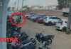 Câmeras de segurança flagram dupla tentando furtar motocicleta em Vilhena