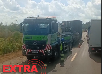 VÍDEO: motoristas denunciam longas filas e riscos em trecho da BR-364 após remoção de carreta envolvida em acidente