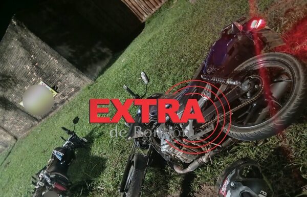 Motociclista embriagado transita pela contramão e provoca acidente em Vilhena