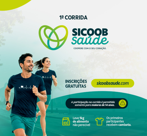 Com nova modalidade, Sicoob Saúde 2026 abre inscrições para corrida pelo Dia Mundial do Coração