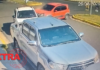 Engavetamento no centro de Vilhena deixa criança de 6 anos ferida após picape parar na via