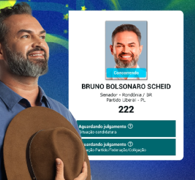 Bruno Bolsonaro Scheid é o primeiro de Rondônia a registrar candidatura ao Senado no TSE