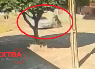 Colisão entre carro e bicicleta elétrica deixa uma pessoa ferida no centro de Vilhena