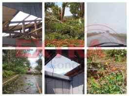 VÍDEOS: forte temporal com ventos intensos causa destruição em Rondolândia, distrito de Corumbiara