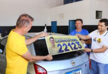 Luizinho Goebel lança campanha com adesivaço em vários municípios de Rondônia