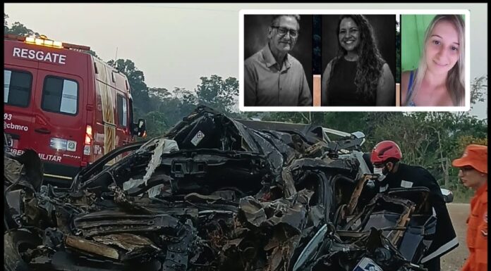 Identificadas vítimas de tragédia na BR-364 em Ouro Preto do Oeste