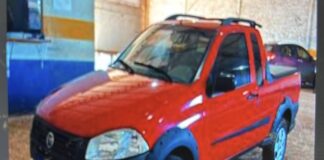 Caminhonete furtada após invasão de conveniência é encontrada em estrada rural em Vilhena