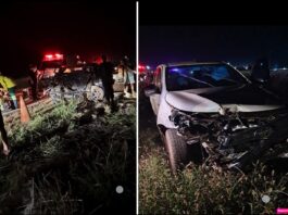 VÍDEOS: colisão frontal entre carros deixa mulher presa às ferragens na BR-435 entre Cerejeiras e Pimenteiras