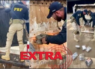 VÍDEO: PRF apreende quase 100 kg de entorpecentes escondidos em caminhonete e motorista é preso em Vilhena