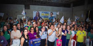 Rosangela Donadon reúne lideranças, apoiadores e mostra força política em agenda com Adailton Fúria em Vilhena