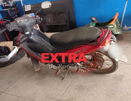 Motoneta furtada na porta de casa é recuperada pela PM em Vilhena