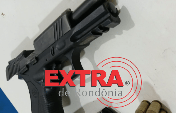 Adolescente é apreendido com pistola 9mm e carregador com 24 munições após perseguição em Vilhena