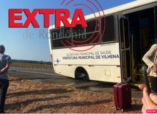 VÍDEO: micro-ônibus da Saúde de Vilhena tem princípio de incêndio e paciente relata susto: “Livramento de Deus”