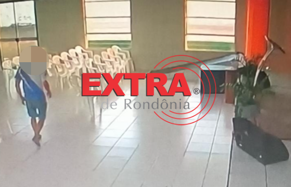 Prestador de serviços é preso em flagrante por furtar caixa de igreja após usar chave copiada em Vilhena