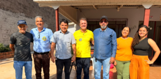 Luizinho Goebel fortalece mobilização do 22 em Corumbiara ao lado de lideranças estaduais e municipais