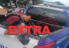 Motocicleta furtada é encontrada pela Polícia Militar escondida dentro de banheiro em imóvel desativado em Chupinguaia