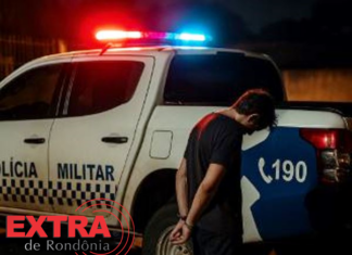 Jovem é detido após empinar motocicleta sem placa e fugir da polícia em Vilhena